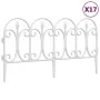 Garden edging 17 units PP white 10 m by , Garden edging and edging - Ref: Foro24-318294, Price: 47,53 €, Discount: %