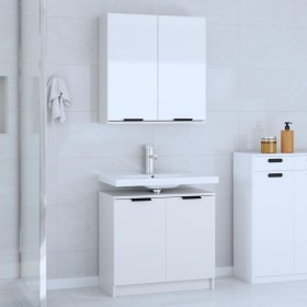 2-teiliges Badmöbel-Set Sperrholz weiß von , Badezimmermöbel - Ref: Foro24-3115860, Preis: 117,31 €, Rabatt: %
