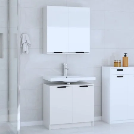 Juego de muebles de baño 2 piezas madera contrachapada blanco de , Muebles de baño - Ref: Foro24-3115860, Precio: 113,72 €, D...