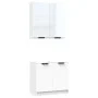 2-teiliges Badmöbel-Set Sperrholz weiß von , Badezimmermöbel - Ref: Foro24-3115860, Preis: 113,74 €, Rabatt: %
