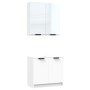 2-teiliges Badmöbel-Set Sperrholz weiß von , Badezimmermöbel - Ref: Foro24-3115860, Preis: 117,31 €, Rabatt: %