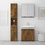 Set de muebles baño 3 pzas madera contrachapada roble ahumado de , Muebles de baño - Ref: Foro24-3115881, Precio: 179,78 €, D...