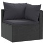 2-piece garden sofa set and black synthetic rattan cushions by vidaXL, Modular outdoor sofas - Ref: Foro24-46556, Price: 202,...