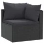 2-piece garden sofa set and black synthetic rattan cushions by vidaXL, Modular outdoor sofas - Ref: Foro24-46556, Price: 163,...
