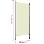 Cremefarbenes Außenrollo 100x270 cm von , Jalousien und Jalousien - Ref: Foro24-145939, Preis: 61,50 €, Rabatt: %