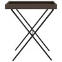 Table with folding tray made of synthetic brown rattan 65x40x75 cm by , Garden tables - Ref: Foro24-365128, Price: 47,13 €, D...