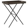Table with folding tray made of synthetic brown rattan 65x40x75 cm by , Garden tables - Ref: Foro24-365128, Price: 47,13 €, D...