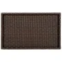 Table with folding tray made of synthetic brown rattan 65x40x75 cm by , Garden tables - Ref: Foro24-365128, Price: 47,13 €, D...
