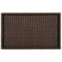 Tisch mit Klapptablett Kunstrattan braun 65x40x75 cm von , Gartentische - Ref: Foro24-365128, Preis: 43,62 €, Rabatt: %