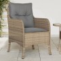 Sillones jardín con cojines 2 uds ratán sintético beige mezcla de , Sillas de jardín - Ref: Foro24-365149, Precio: 231,63 €, ...