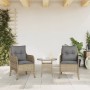 Sillones jardín con cojines 2 uds ratán sintético beige mezcla de , Sillas de jardín - Ref: Foro24-365149, Precio: 231,63 €, ...