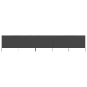 5-panel windbreak in anthracite gray fabric 600x120 cm by vidaXL, Umbrellas - Ref: Foro24-47162, Price: 71,08 €, Discount: %