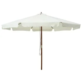 Gartensonnenschirm mit sandweißem Holzmast 330 cm von vidaXL, Sonnenschirme - Ref: Foro24-47212, Preis: 187,33 €, Rabatt: %