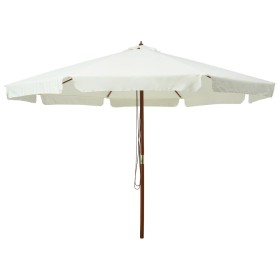 Gartensonnenschirm mit sandweißem Holzmast 330 cm von vidaXL, Sonnenschirme - Ref: Foro24-47212, Preis: 147,84 €, Rabatt: %