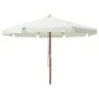 Gartensonnenschirm mit sandweißem Holzmast 330 cm von vidaXL, Sonnenschirme - Ref: Foro24-47212, Preis: 185,64 €, Rabatt: %
