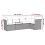 5-teiliges Garten-Esszimmerset und Kissen Kunstrattan braun von , Gartensets - Ref: Foro24-3249442, Preis: 356,77 €, Rabatt: %