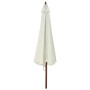 Garden parasol with sand white wooden pole 330 cm by vidaXL, Umbrellas - Ref: Foro24-47212, Price: 147,84 €, Discount: %