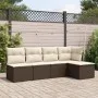 5-piece garden dining set with brown synthetic rattan cushions by , Garden sets - Ref: Foro24-3217523, Price: 302,19 €, Disco...