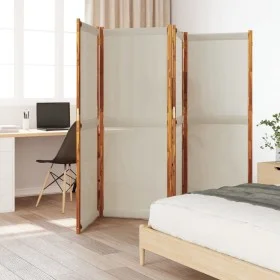 Biombo divisor de 4 paneles gris claro 280x180 cm de , Divisores de ambientes - Ref: Foro24-4003356, Precio: 129,40 €, Descue...