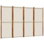 Biombo divisor de 4 paneles gris claro 280x180 cm de , Divisores de ambientes - Ref: Foro24-4003356, Precio: 131,09 €, Descue...