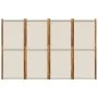 Light gray 4-panel room divider screen 280x180 cm by , Room dividers - Ref: Foro24-4003356, Price: 129,40 €, Discount: %