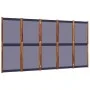 Biombo divisor de 5 paneles azul oscuro 350x180 cm de , Divisores de ambientes - Ref: Foro24-4003361, Precio: 149,13 €, Descu...