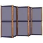 Biombo divisor de 5 paneles azul oscuro 350x180 cm de , Divisores de ambientes - Ref: Foro24-4003361, Precio: 149,13 €, Descu...
