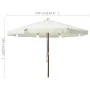 Gartensonnenschirm mit sandweißem Holzmast 330 cm von vidaXL, Sonnenschirme - Ref: Foro24-47212, Preis: 185,64 €, Rabatt: %