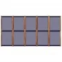 Biombo divisor de 5 paneles azul oscuro 350x180 cm de , Divisores de ambientes - Ref: Foro24-4003361, Precio: 149,13 €, Descu...