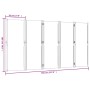 5-teiliger Raumteiler dunkelblau 350x180 cm von , Raumteiler - Ref: Foro24-4003361, Preis: 146,63 €, Rabatt: %