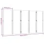 Biombo divisor de 5 paneles azul oscuro 350x180 cm de , Divisores de ambientes - Ref: Foro24-4003361, Precio: 149,13 €, Descu...