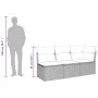 Gartensofa mit Kissen 3 Sitzer synthetisches Rattan braun von , Outdoor-Sofas - Ref: Foro24-366218, Preis: 199,72 €, Rabatt: %