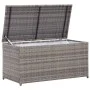 Graue Garten-Aufbewahrungsbox aus synthetischem Rattan, 100 x 50 x 50 cm von vidaXL, Aufbewahrungsboxen für den Außenbereich ...