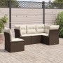 5-teiliges Garten-Esszimmerset und Kissen Kunstrattan braun von , Gartensets - Ref: Foro24-3249482, Preis: 362,43 €, Rabatt: %