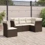 5-teiliges Garten-Esszimmerset und Kissen Kunstrattan braun von , Gartensets - Ref: Foro24-3249482, Preis: 356,77 €, Rabatt: %