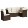 5-teiliges Garten-Esszimmerset und Kissen Kunstrattan braun von , Gartensets - Ref: Foro24-3249482, Preis: 356,77 €, Rabatt: %