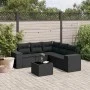 6-piece garden sofa set with black synthetic rattan cushions by , Garden sets - Ref: Foro24-3254892, Price: 422,18 €, Discoun...
