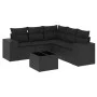 6-piece garden sofa set with black synthetic rattan cushions by , Garden sets - Ref: Foro24-3254892, Price: 422,18 €, Discoun...