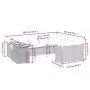 Garden sofa set 10 pieces with black synthetic rattan cushions by , Garden sets - Ref: Foro24-3271013, Price: 655,08 €, Disco...