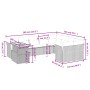 Set Gartensofas 10 Stück Kissen synthetisches Rattan schwarz von , Gartensets - Ref: Foro24-3271013, Preis: 655,59 €, Rabatt: %