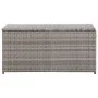 Graue Garten-Aufbewahrungsbox aus synthetischem Rattan, 100 x 50 x 50 cm von vidaXL, Aufbewahrungsboxen für den Außenbereich ...