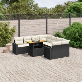 8-piece garden sofa set with black synthetic rattan cushions by , Garden sets - Ref: Foro24-3271238, Price: 566,23 €, Discoun...