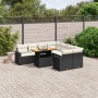 Set aus 8-teiligen Gartensofas und Kissen Kunstrattan schwarz von , Gartensets - Ref: Foro24-3271238, Preis: 539,90 €, Rabatt: %