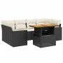 7-piece garden dining set with black synthetic rattan cushions by , Garden sets - Ref: Foro24-3271210, Price: 472,77 €, Disco...