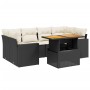 7-teiliges Garten-Esszimmerset und Kissen synthetisches Rattan schwarz von , Gartensets - Ref: Foro24-3271210, Preis: 455,07 ...