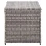 Graue Garten-Aufbewahrungsbox aus synthetischem Rattan, 100 x 50 x 50 cm von vidaXL, Aufbewahrungsboxen für den Außenbereich ...