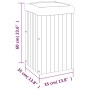 Jardinera de madera maciza de acacia 35x35x60 cm de , Maceteros y jardineras - Ref: Foro24-366503, Precio: 86,15 €, Descuento: %