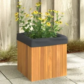 Pflanzgefäß aus massivem Akazienholz, 35 x 35 x 35 cm von , Töpfe und Pflanzgefäße - Ref: Foro24-366501, Preis: 48,42 €, Raba...