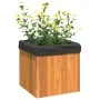 Jardinera de madera maciza de acacia 35x35x35 cm de , Maceteros y jardineras - Ref: Foro24-366501, Precio: 48,42 €, Descuento: %