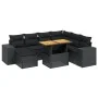8-piece garden sofa set with black synthetic rattan cushions by , Garden sets - Ref: Foro24-3275939, Price: 600,14 €, Discoun...